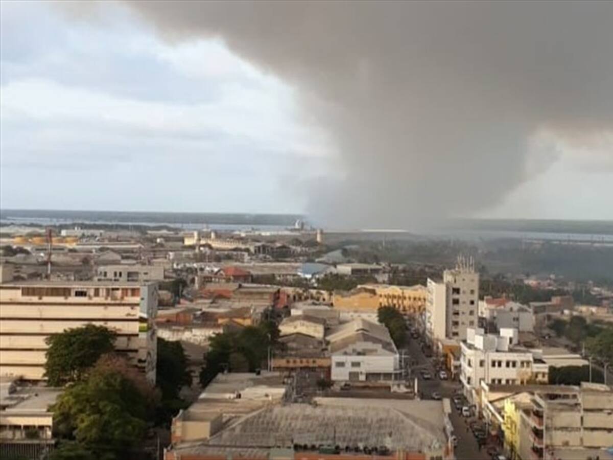 Nuevo incendio forestal en el vía Parque Isla de Salamanca