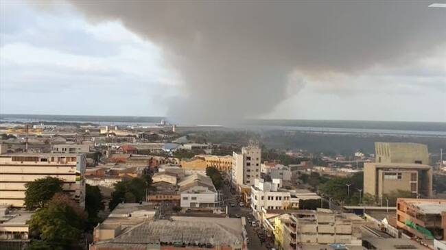 Nuevo incendio forestal en el vía Parque Isla de Salamanca. Foto: