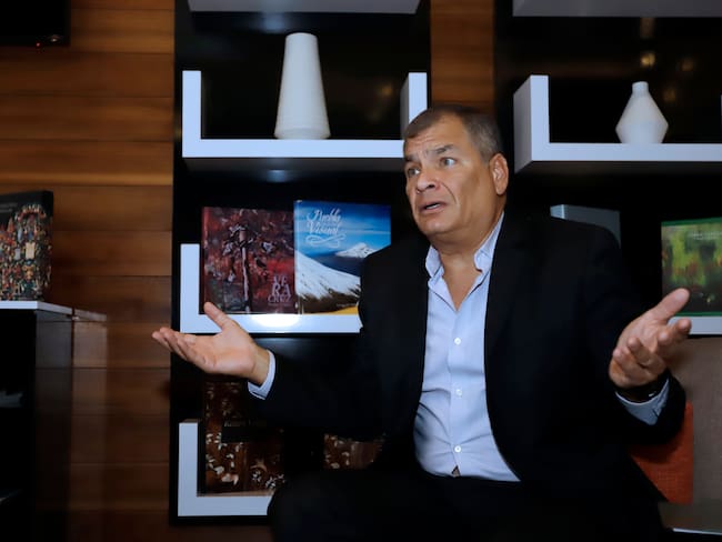 El expresidente de Ecuador Rafael Correa. Foto: EFE/ Hilda Ríos.