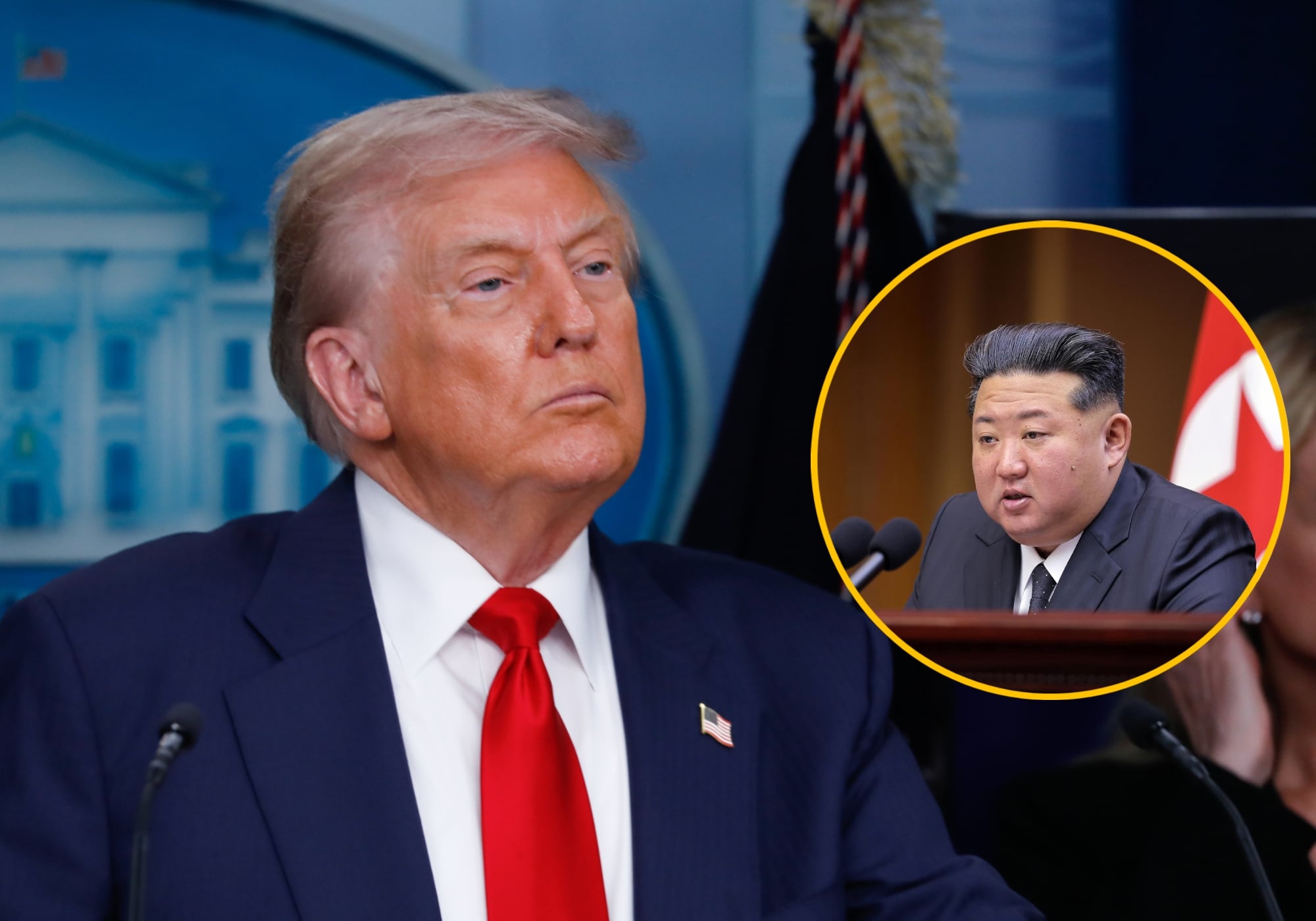 Donald Trump se mantiene abierto a una reunión con Kim Jong-un: “Veremos qué pasa”. Foto: Getty Images/ EFE.