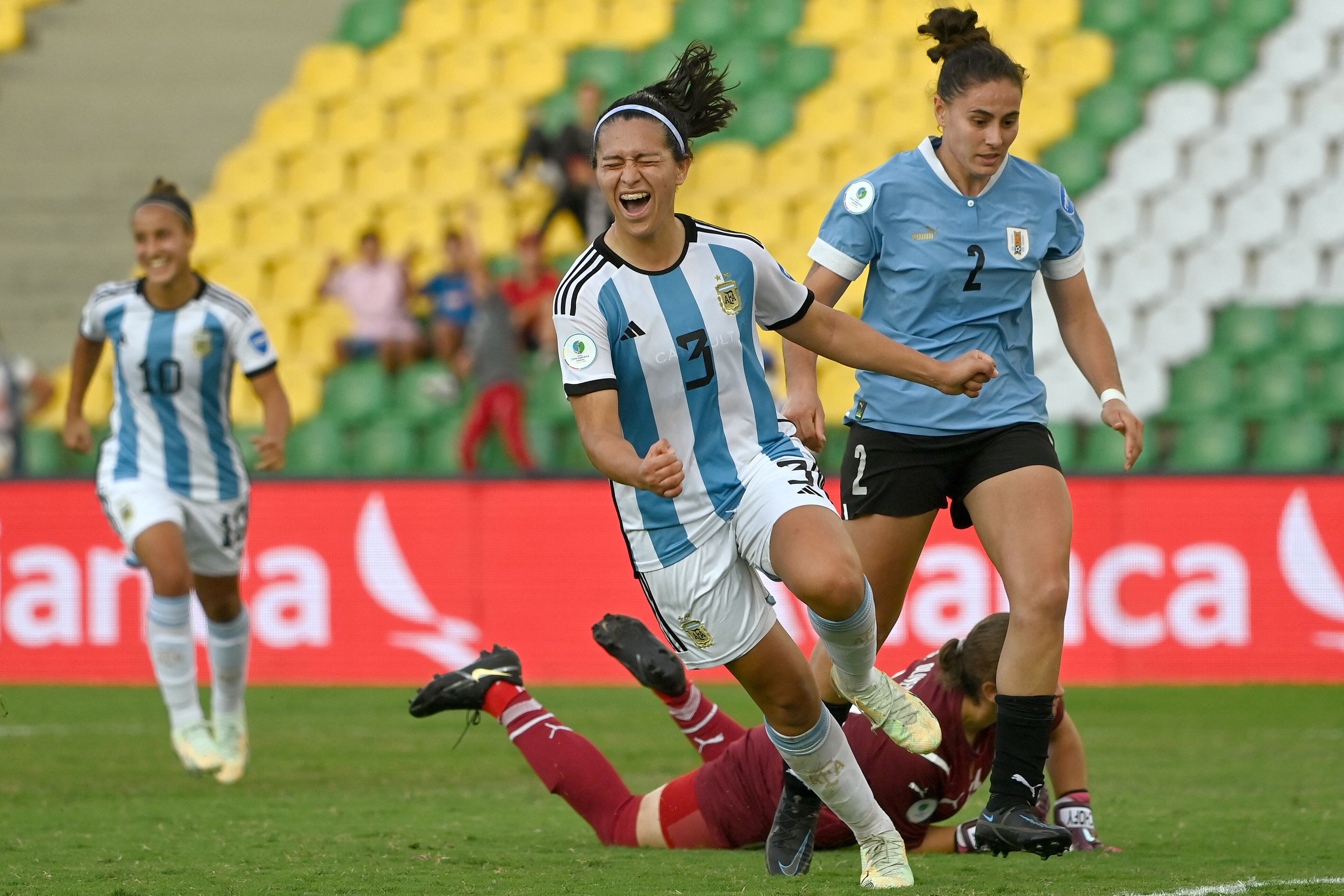 Argentina vs. Uruguay Copa América Femenina (Photo by Juan BARRETO / AFP)