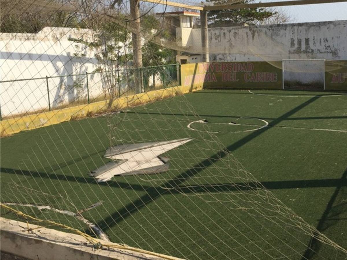 Así luce el Polideportivo de la Universidad Autónoma del Caribe