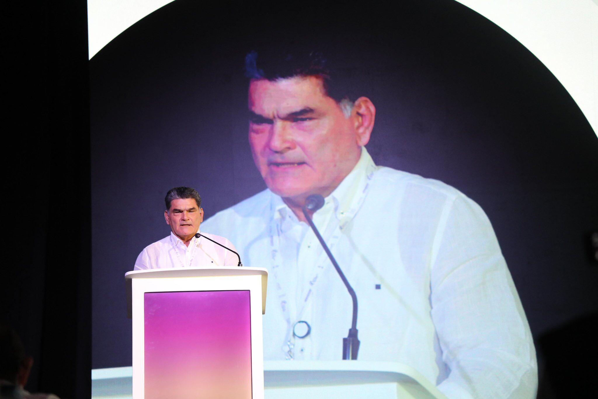 Procurador Gregorio Eljach en Foro de la OCDE. Foto: Alcaldía de Barranquilla.