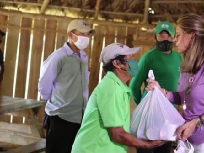 Marta Lucía Ramírez tiene coronavirus . Foto: Twitter @RoyBarreras