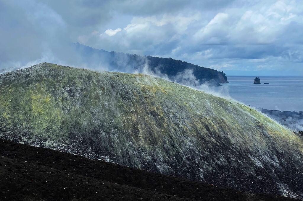 Volcán Krakatoa. Foto: Getty Images.