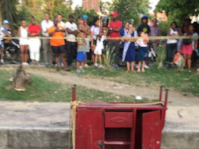 El caso fue reportado por un sujeto a quien le habrían pagado por custodiar el armario. Foto: Cortesía..