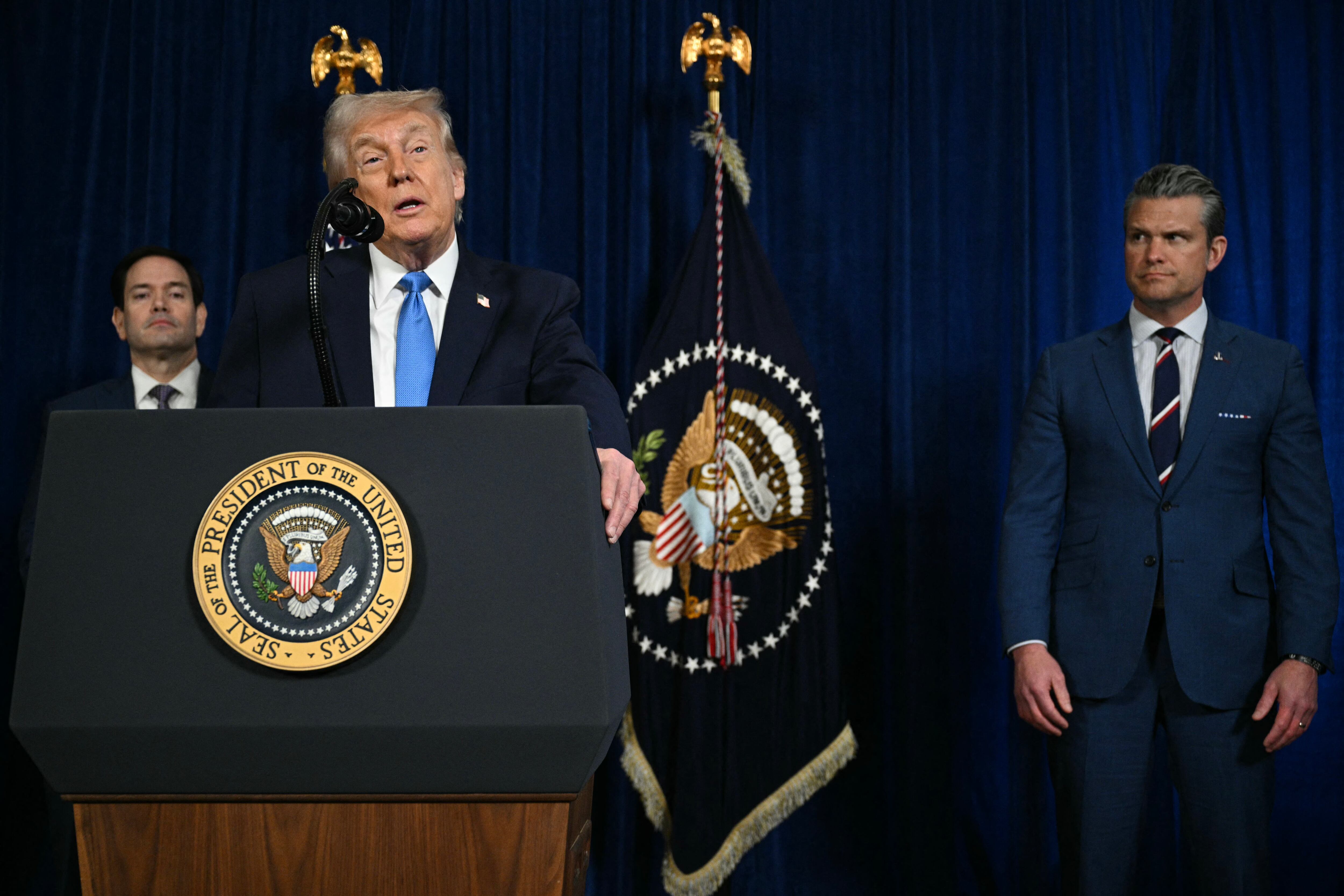 Donald Trump. (Photo by Jim WATSON / AFP)