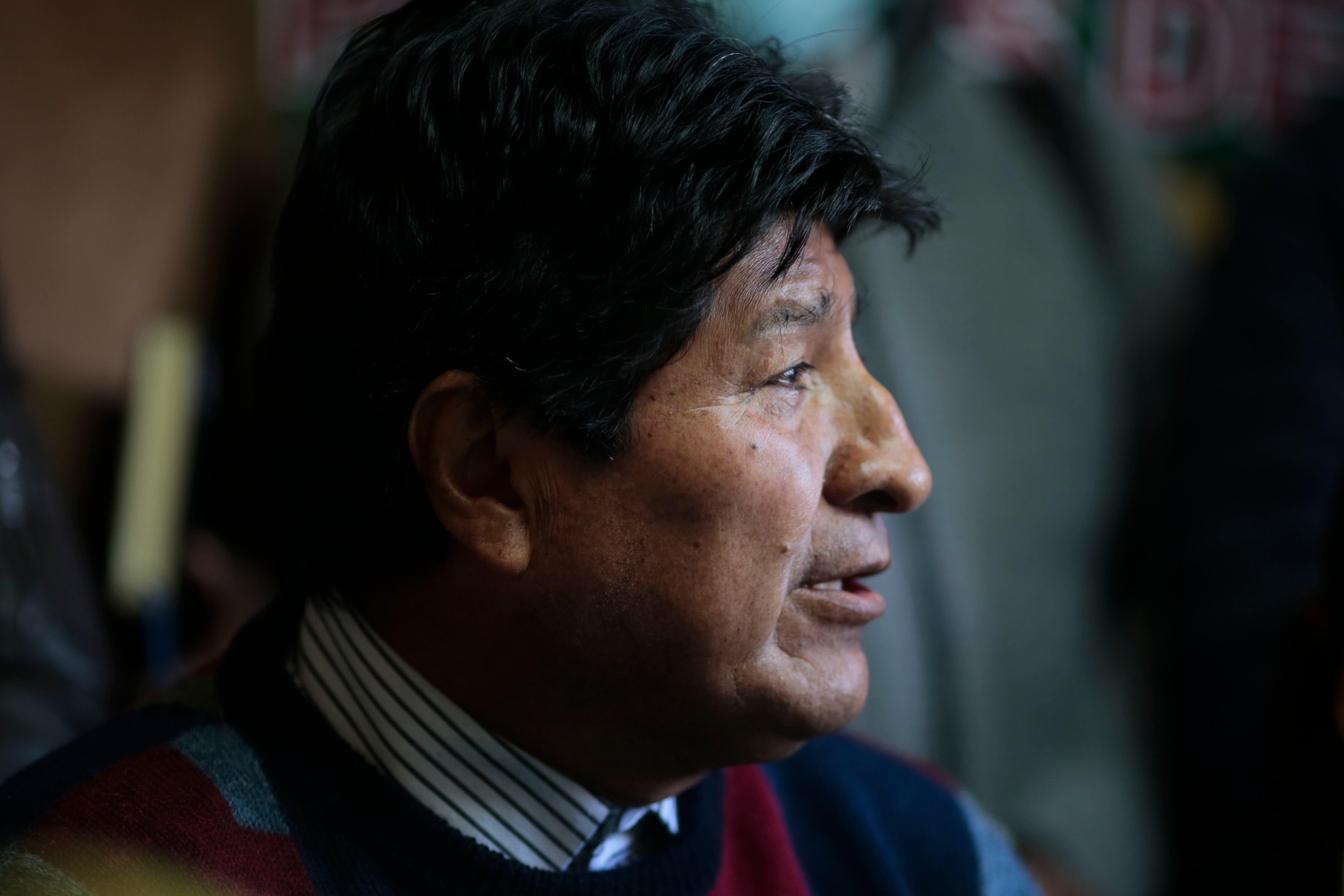El expresidente de Bolivia Evo Morales habla durante una conferencia de prensa el 24 de agosto de 2021 en La Paz, Bolivia. Foto de Gastón Brito/Getty Images.