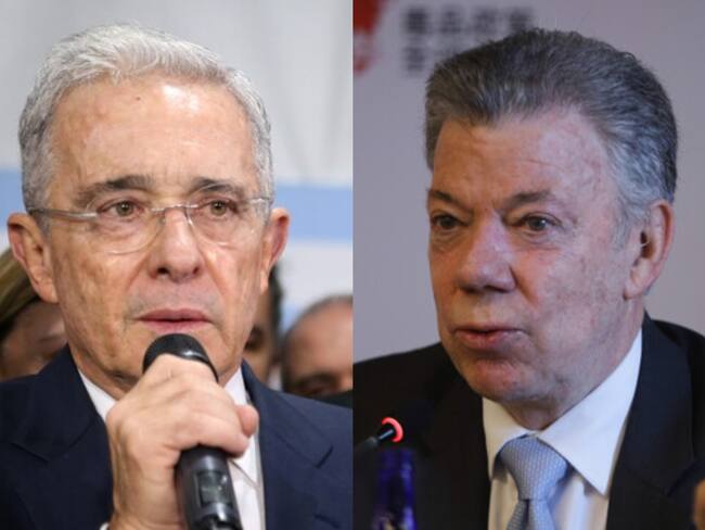 Álvaro Uribe y Juan Manuel Santos. Foto: (Colprensa - Álvaro Tavera) / (Colprensa - Álvaro Tavera)
