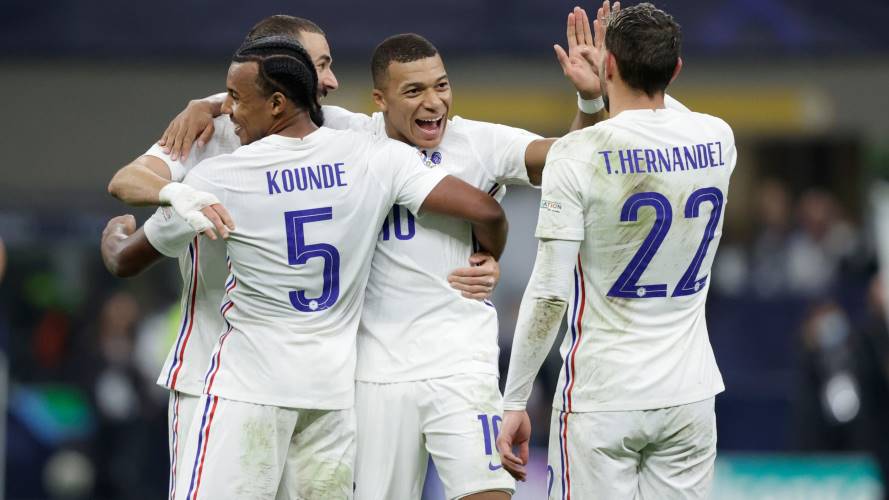 Celebración de Francia su triunfo de la Liga de Naciones. Créditos: Getty Images