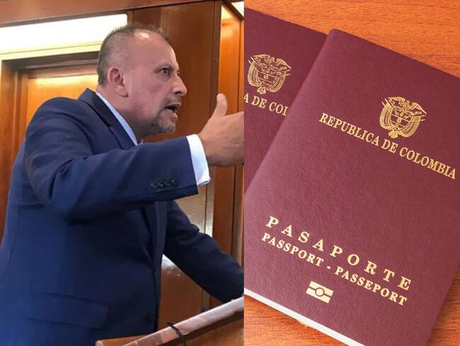 Ernesto Matallana Camacho y paspaortes | Fotos: Universidad Externado y GettyImages