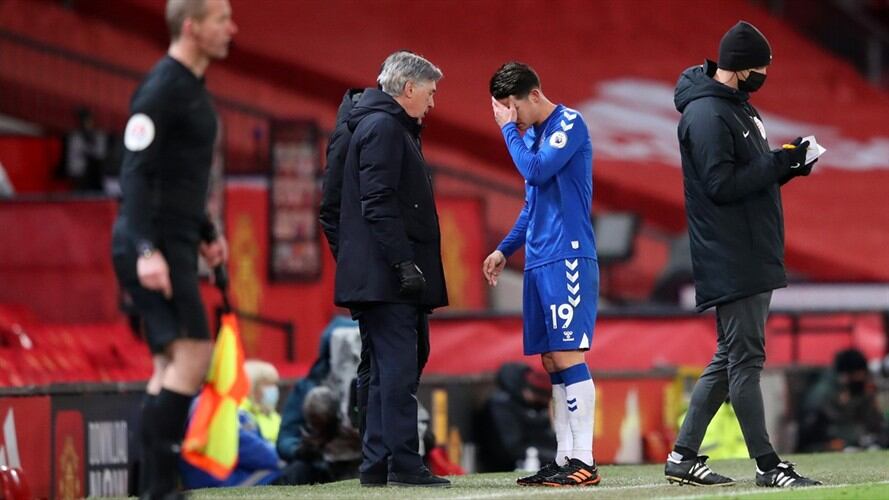 Ancelotti defendió a James Rodríguez tras especulaciones de la prensa inglesa. Foto: Alex Pantling/Getty Images