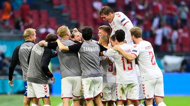 Dinamarca golea y es la primera en cuartos de final de la Eurocopa. Foto: Getty Images