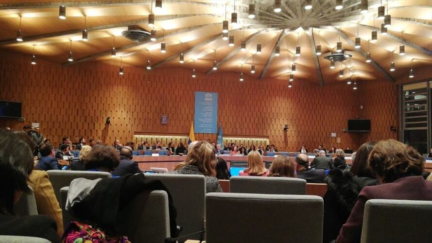 El presidente Iván Duque intervino en la Unesco. Foto: Oriana Garcés