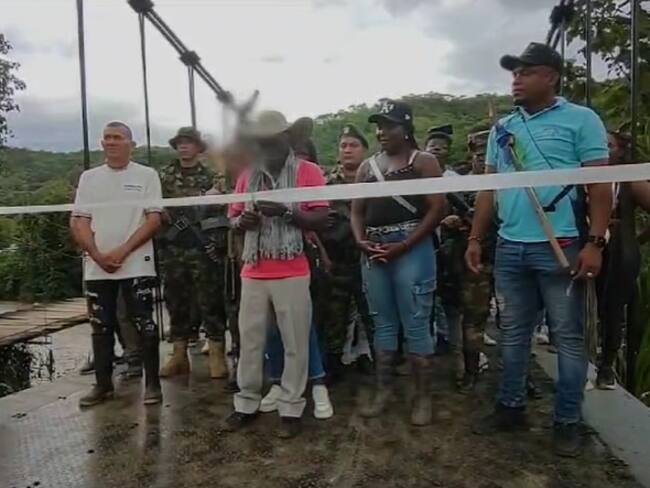 Disidencias de las Farc entregaron otro puente en el sur del Cauca. Foto: captura de pantalla.