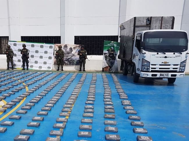Ejército incautó 498 kilos de coca en La Guajira. Foto: Primera División del Ejército
