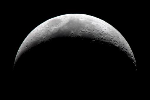 Crescent moon, Spain.El cohete a punto de golpear la Luna no le pertenece a Space X, según experto. Foto: Getty