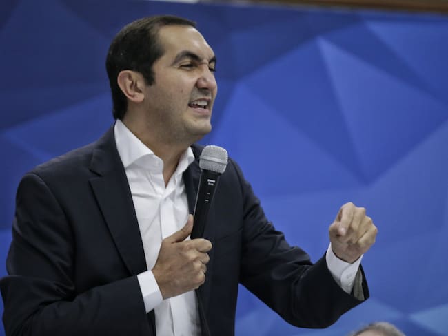 Bogotá. 4 de Noviembre del 2021. Partido Conservador anunció este jueves a su candidato presidencial para las elecciones presidenciales del 2022 que será David Barguil. (Colprensa-Sergio Acero)