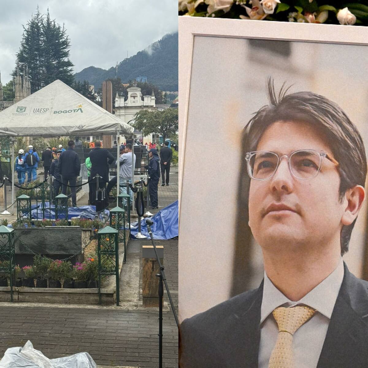 Miguel Uribe fue enterrado en el Cementerio Central de Bogotá