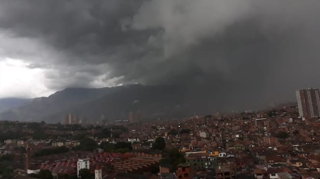 Lluvias colapsaron movilidad en el Valle de Aburrá. Foto: Cortesía