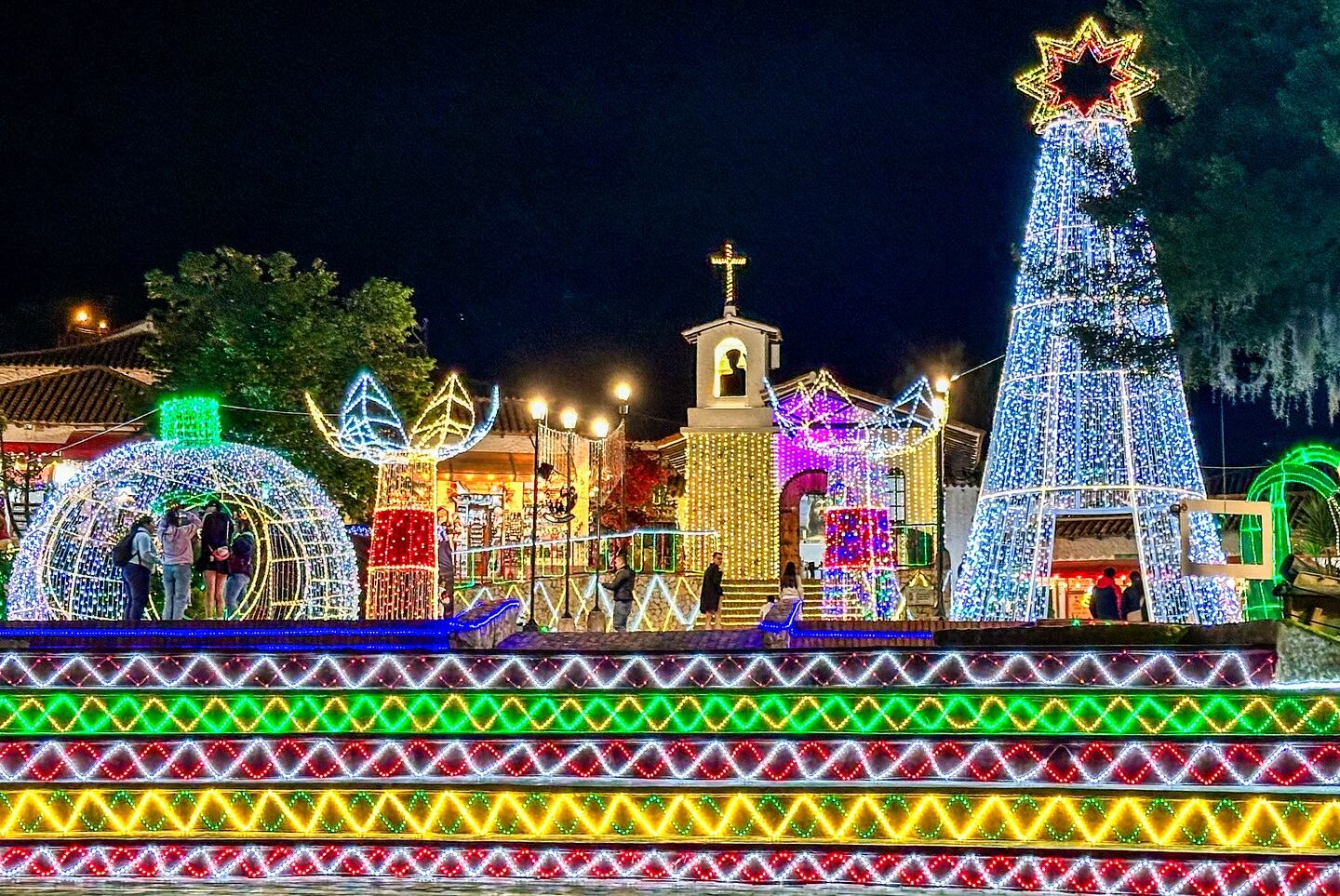 Alumbrados en Boyacá. I Foto: Pueblito Boyacense.