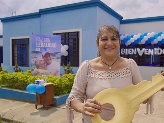 Vivienda propia para excombatiente de las Farc. Foto: Cortesía de la ARN