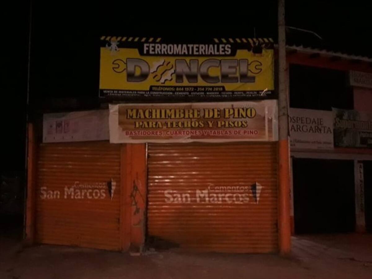 Atentan contra una ferretería en Santander de Quilichao, Cauca