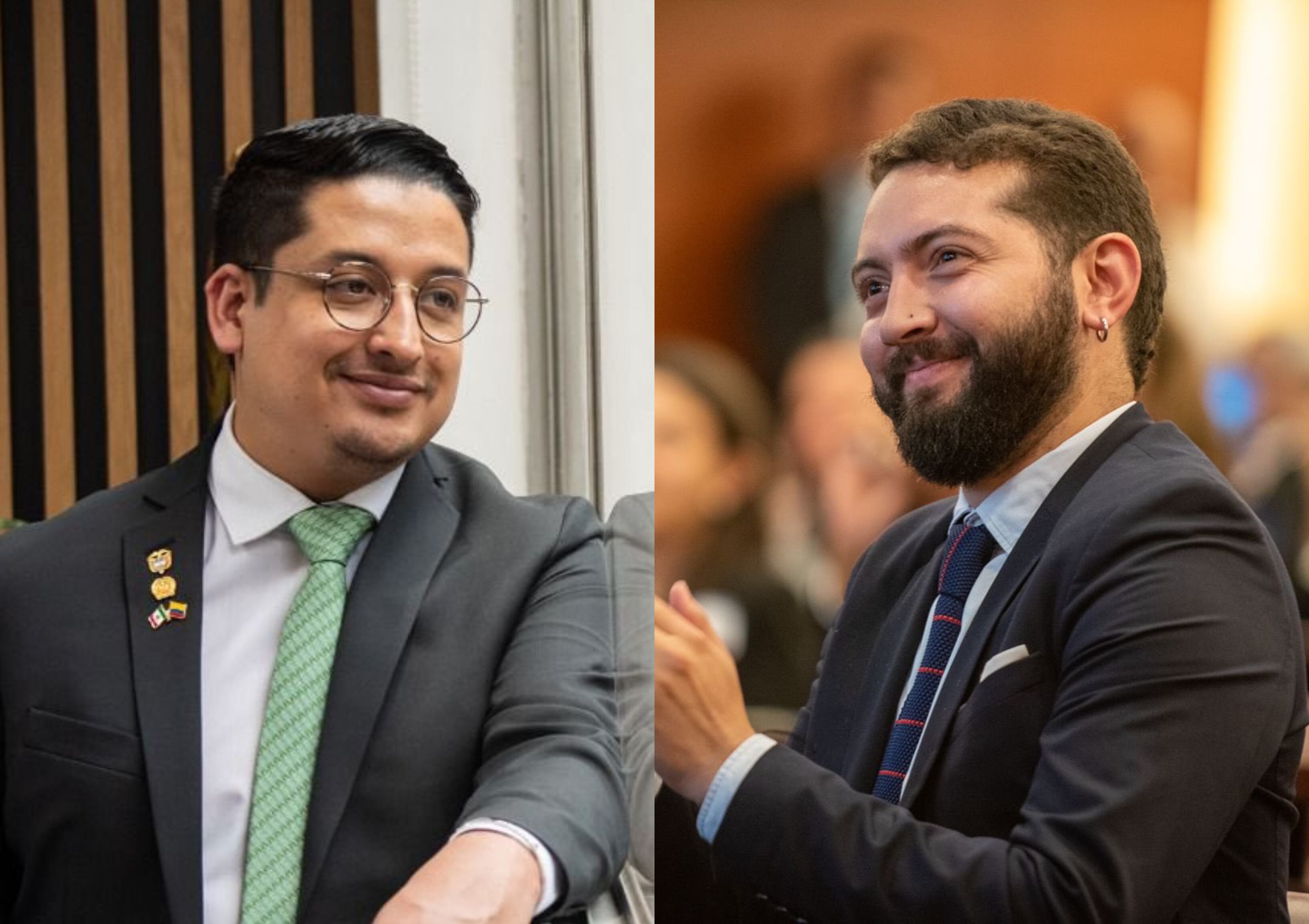 Andrés Hernández, cónsul general de Colombia en México y Moisés Ninco Daza, embajador de Colombia en México | Fotos: Redes Sociales