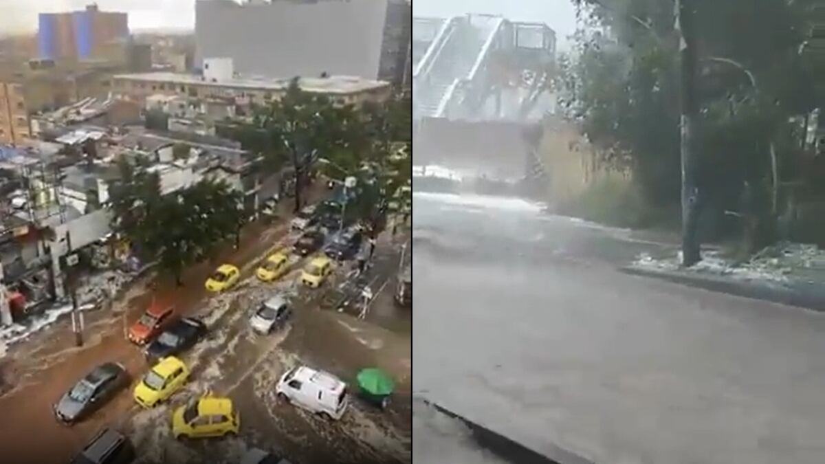 Lluvias en Bogotá. Foto: Redacción W Radio.