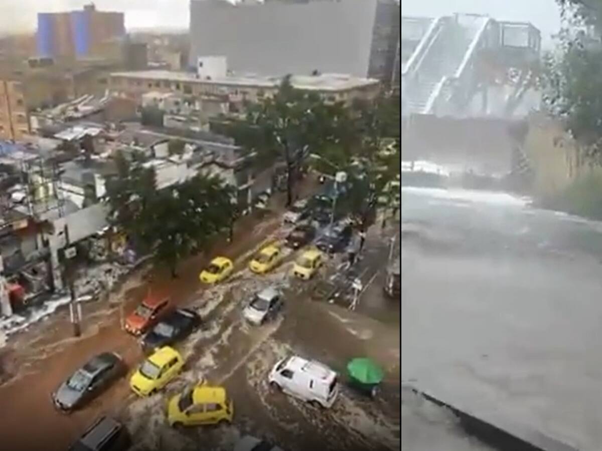 Fuertes lluvias causan caos en la movilidad en Bogotá