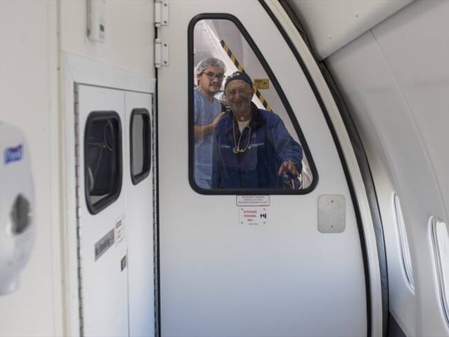 Un avión hospital para capacitar a oftalmólogos y tratar enfermedades de los ojos. Foto: Agencia AFP
