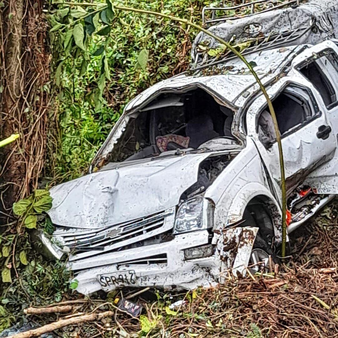Los lesionados fueron remitidos a un centros asistenciales. Crédito: Bomberos Inzá.