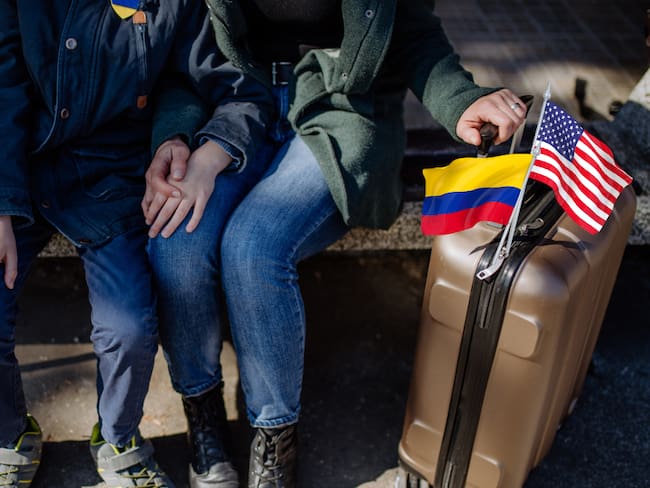 Pareja migrando a los Estados Unidos (Getty Images)
