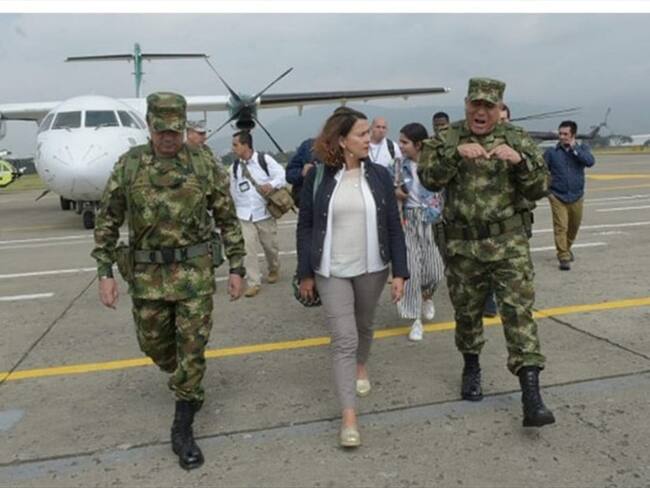 Sin acuerdos terminó una reunión entre la Comisión encabezada por la Ministra del Interior y los líderes en Santander de Quilichao.. Foto: Ministerio del Interior