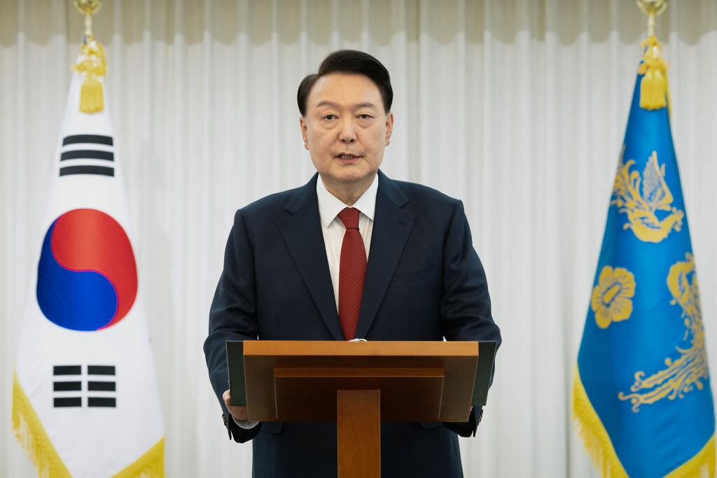 Presidente Yoon Suk-yeol. I Foto: South Korean Presidential Office via Getty Images.