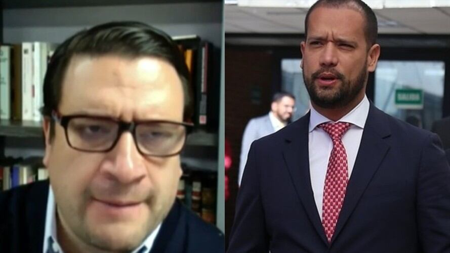 Iván Cancino, abogado de Diego Cadena, celebró su libertad con la canción ‘Libre’ de Nino Bravo. Foto: Colprensa