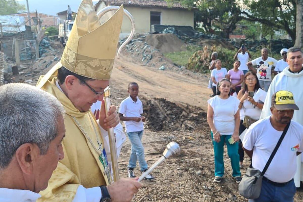 En el marco de la jornada, se realizó una eucaristía presidida por el arzobispo de Popayán , Monseñor Omar Alberto Sánchez. Crédito: Arquidiócesis de Popayán.