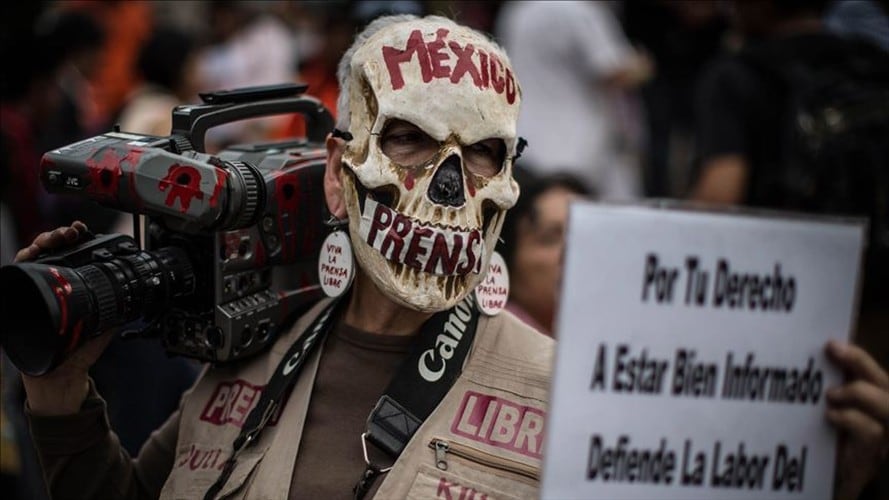 Asesinato de periodistas en México. Foto: Agencia Anadolu