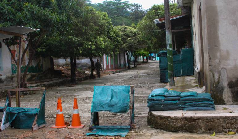 Estación de Policía corregimiento Las Mercedes, Sardinata, Norte de Santander. / Foto: Archivo. 
