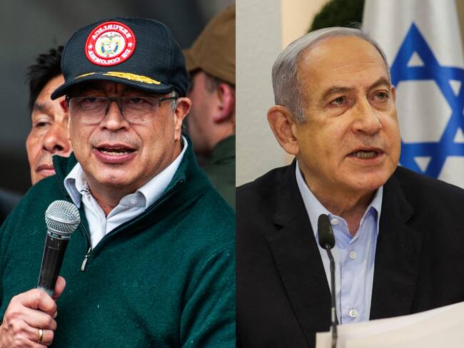 Gustavo Petro y Benjamín Netanyahu | Fotos: GettyImages