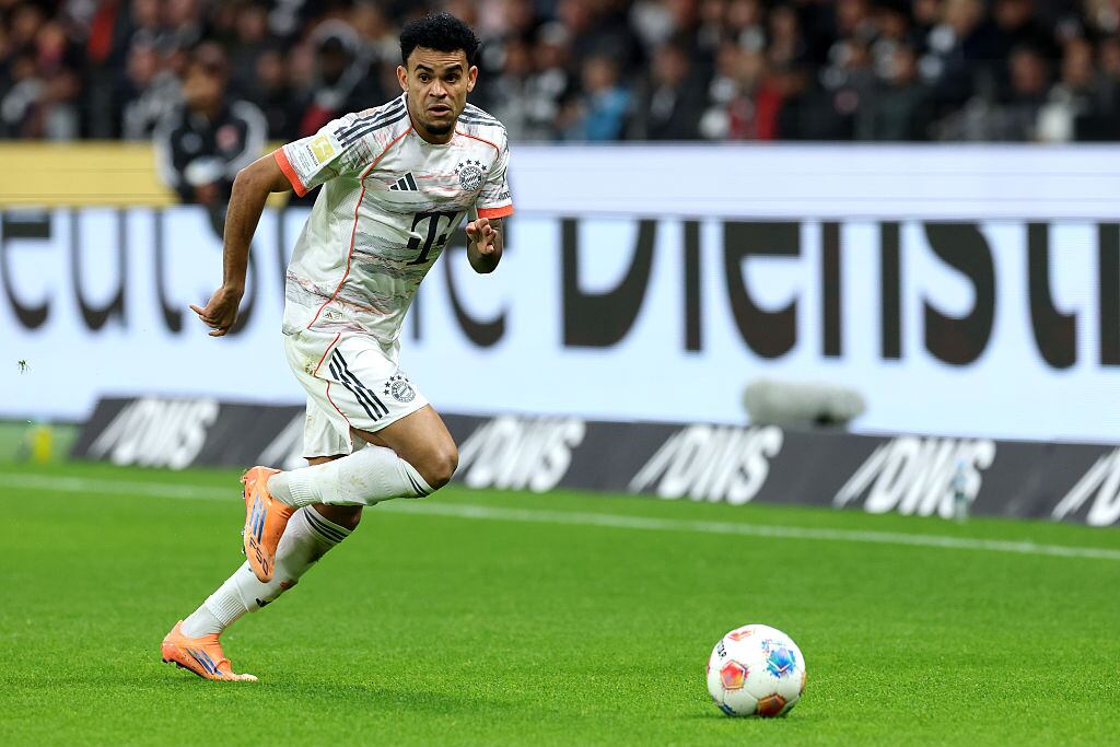 Luis Díaz ante el Eintracht Frankfurt. (Photo by Alexander Hassenstein/Getty Images)