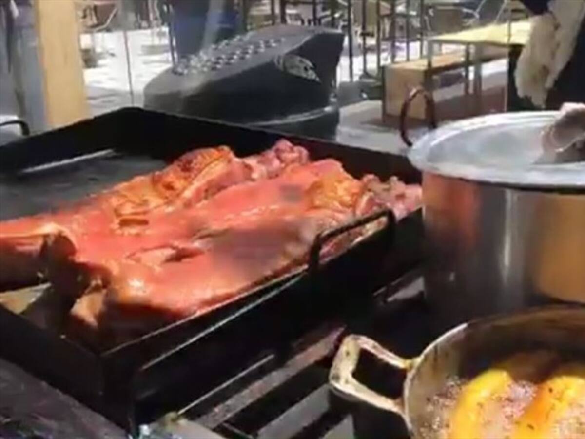 Cerdo asado, una opción de almuerzo cundinamarqués