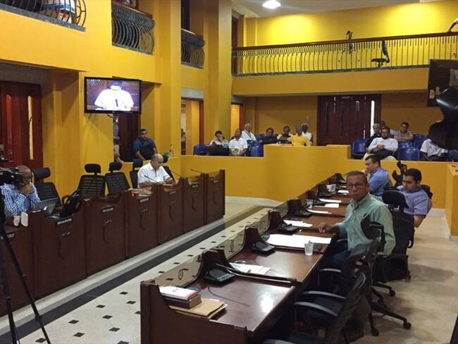 EConcejo de Cartagena sesiona con apenas siete de 19 concejales.. Foto: Canal CNC Cartagena