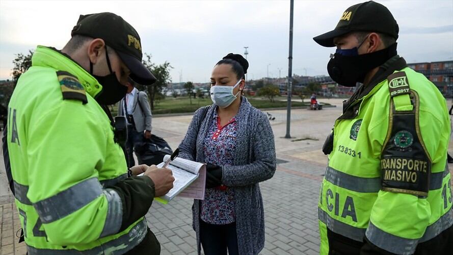 Comparendos de la Policía Nacional en diciembre. Foto: Colprensa