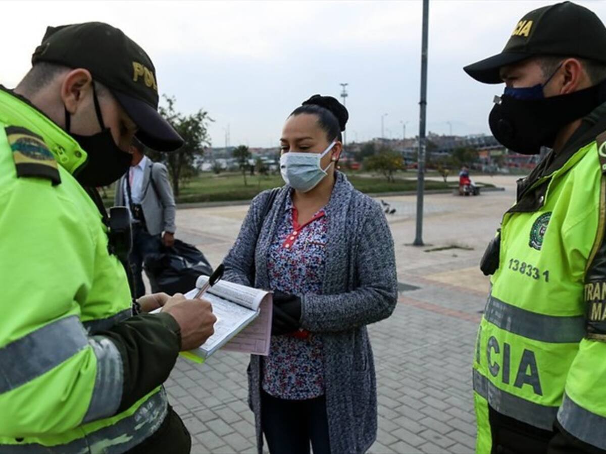 Más de 7 mil comparendos se han impuesto en los primeros nueve días de diciembre