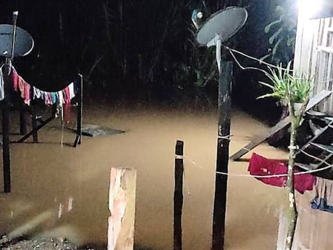 Varias veredas se encuentran totalmente inundadas. Crédito: Arbey Núñez.