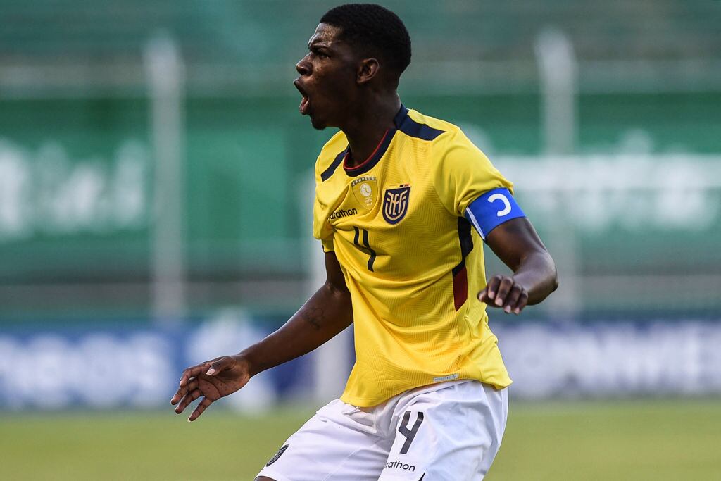 Garis Mina, anotador del gol. Foto: JOAQUIN SARMIENTO/AFP via Getty Images.