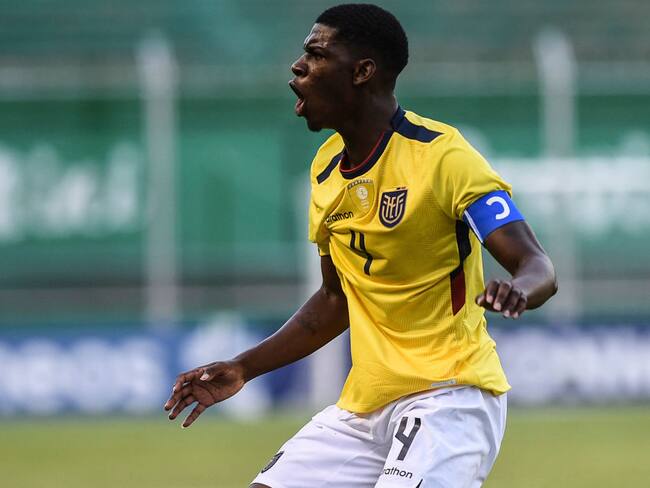 Garis Mina, anotador del gol. Foto: JOAQUIN SARMIENTO/AFP via Getty Images.