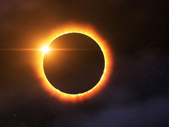 Imagen de referencia de eclipse. Foto: Getty Images.