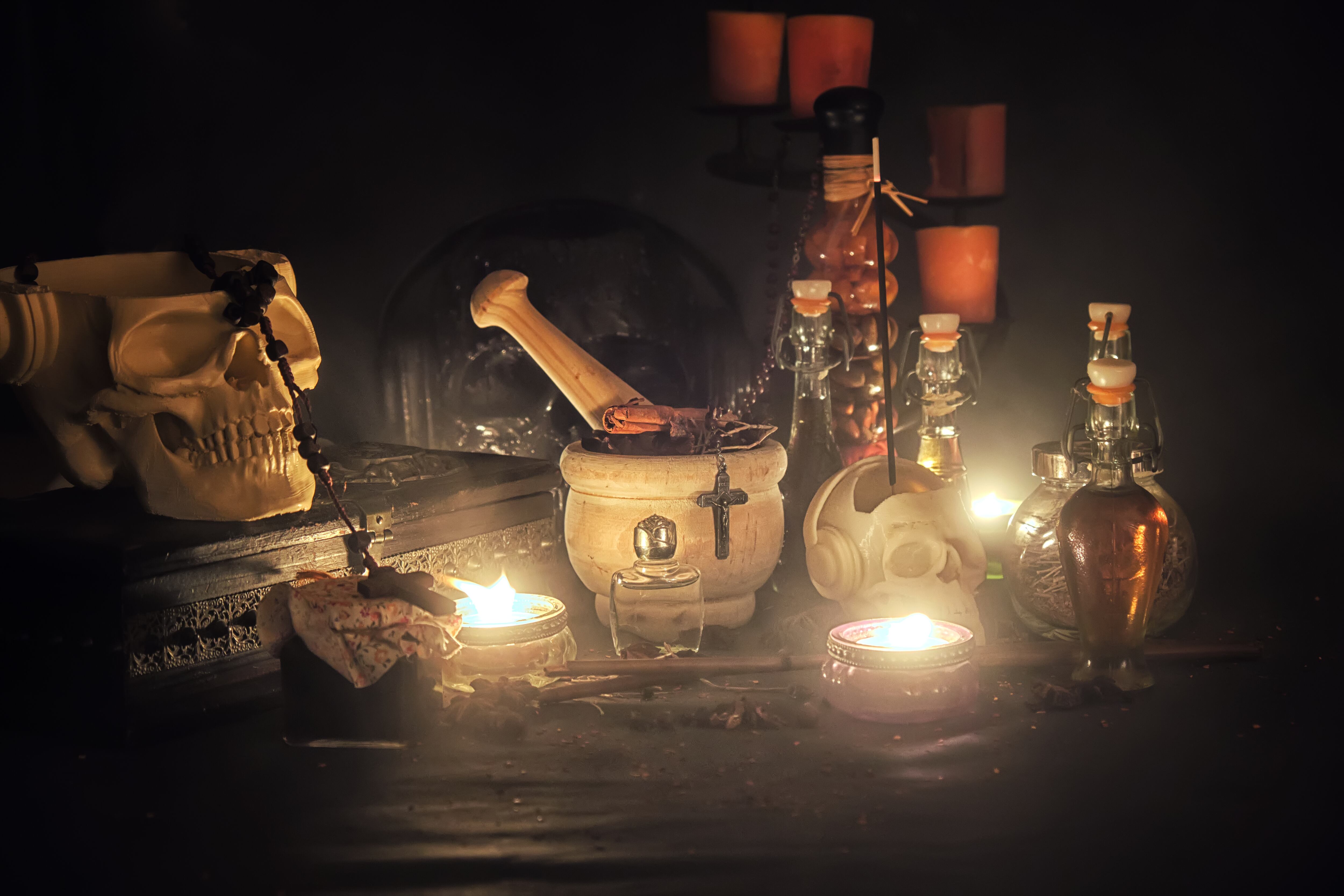 Imagen de referencia de brujería. Foto: Antonio Marquez lanza / Getty Images